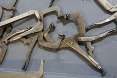 Vise Grips Clamps, Assorted Types and Sizes