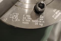 Kitagawa BB08 8" 3-Jaw Lathe Chuck, M72 P1.5 Thread A2-6