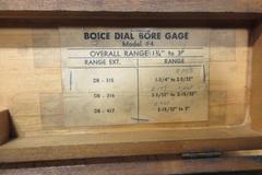 Federal 2"-4" Dial Bore Gage, Boice 1-3/4"-3" Dial Bore Gage