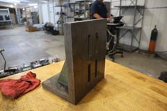 Cast Iron Angle Plate 10" x 8" x 12"