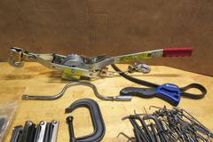 Assorted Hand Tools, Come Along, C Clamps, Wrenches & More