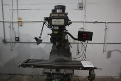 Kent 3VK Vertical Mill, Variable Speed, 10" x 50" Table, Servo Power Table Feed, 2 Axis DRO