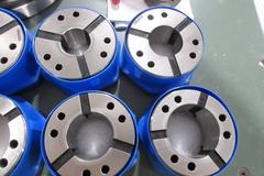 Royal Products Quick Grip 65 Spindle Nose A2-8 Mounting, with QG-65 Collets (8pcs), Back Stop, and Installation Tool