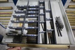 Equipto HD Tool Cabinet - LOADED with Drills, Taps and Dies, Countersinks, Letter and Number Punches and More
