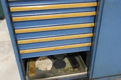 LISTA Double Width CNC Cabinet, 9-Drawer, Rolling, CNC Tool Holder Frames 40 Taper