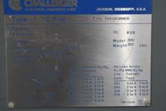 Challenger 50 KVA Transformer 3 Phase 