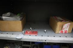 End Mills and Hardware in 2 -Door Metal Cabinet