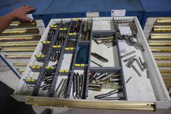 Equipto HD Tool Cabinet - LOADED with Drills, Taps and Dies, Countersinks, Letter and Number Punches and More