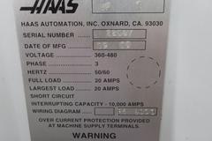 Haas VF-3 CNC Vertical Machining Center, Haas 32-Bit CNC Control, 20-Station Automatic Tool Changer, Programmable Coolant, USB