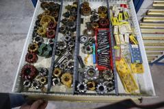 Equipto HD Tool Cabinet - LOADED with Milling Cutters, Inserts, and Drills
