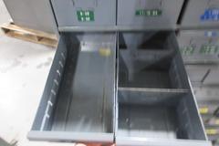 Metal Storage Cabinets - Total 66 Bin Shelving Unit with Drawers (3) Stackable