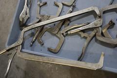Vise Grips Clamps, Assorted Types and Sizes