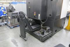 Hyundai Wia LV500R CNC Vertical Turret Lathe, Fanuc 32i, 15" 3-Jaw Chuck, 12-Station Turret, LNS/Turbo Chip Conveyor