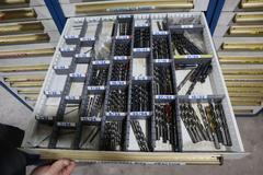 Equipto HD Tool Cabinet - LOADED with Drills, Taps and Dies, Countersinks, Letter and Number Punches and More