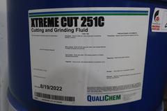 Qualchem Xtreme Cut 251C Cutting and Grinding Fluid - 50 Gallon Drum Approx 1/2 Full - Capped