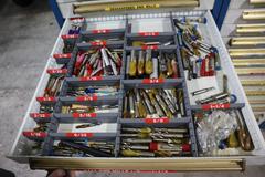 Equipto HD Tool Cabinet - LOADED with Milling Cutters, Inserts, and Drills