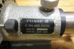 Phase II 5C Spin Indexer & Vertical/Horizontal 5C Fixture W/ Manual Clamping