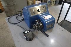 Overbeck Twister 1BR Speed Lathe, Bench Model, 5C Collet Closer, Variable Speed, Remote Foot Trip