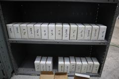 Threading Dies - Many Sizes - with Metal Shelving