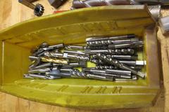 Assorted HSS Tooling - Endmills, Reamers, Taps, Radius Cutters