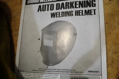 Welding Supplies, (1) Auto Darkening Helmet, (1) Regular Welding Helmet, First Aid Kits and More