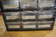 Mulit-Bin Cabinet with Vermont Pin Gages and Reamers