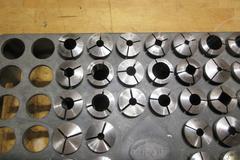Assorted 5C Collets & Rack 1/16"-1-3/32"