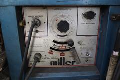 Miller Model 330A/BP AC/DC Tig Welder, with Cables, (2) Torches, Chiller, Foot Trip, Cart and Extra Rod