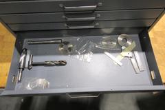 Huot 4 Drawer Metric Drill Storage Cabinet, with Assorted Drills and Tooling
