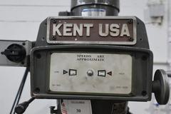 Kent 3VK Vertical Mill, Variable Speed, 10" x 50" Table, Servo Power Table Feed, 2 Axis DRO