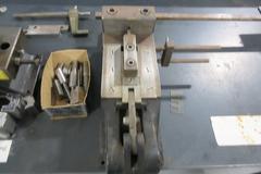 JF Helmold & Bro -Tool & Die Attachments - Die Forming, Notching, Shear - Mounted On Heavy Duty Storage Work Bench