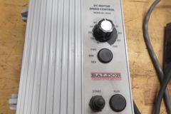 Baldor DC Motor Variable Speed Control Box & Baldor Motor 1/15 HP #GPP233140 (2) Spare Motor & Belts