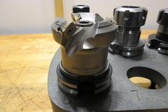 Assorted CAT40 Toolholders & Rack - ER16, ER32, Rigid Endmill Holders, Facemill
