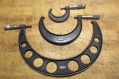Brown & Sharpe Micrometer 1"-2",  Starrett Micrometers 4"-5", 9"-10"