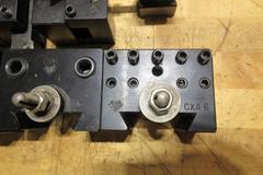 Aloris Lathe Tool Post Holder CXA 4-10 & Knurl Wheel Attachment