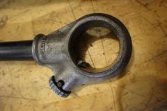 Rigid Hand Pipe Threader with Dies and Wood Case