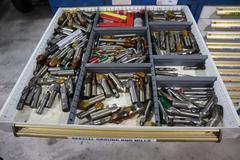 Equipto HD Tool Cabinet - LOADED with Milling Cutters, Inserts, and Drills