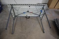 Plastic Table with Folding Metal Legs