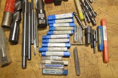 Assorted HSS Tooling - Endmills, Reamers, Taps, Radius Cutters