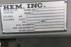 HE&M H90-A Horizontal Bandsaw