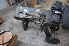 Emerson 7" Horizontal Band Saw, Manual Vise, 4 Speeds, Portable On Wheels, 1/2 HP, Manual Blade Tension, 3/4 " Max Blade