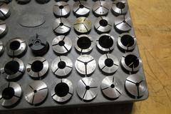 Assorted 5C Collets & Rack 1/16"-1-3/32"