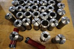 5C Collets, Large Lot, Various Sizes and Shapes with Wrenches