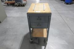 Rolling Shop Cart w/ 2-Drawers