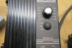 Baldor Nema 4X DC Motor Variable Speed Control Box & Baldor Motor 1/15 HP #GPP233140