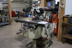 Trionics Handyman Vertical Knee Mill, Variable Speed, Accurite 2 Axis DRO, Power Table Feed
