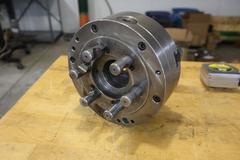 Bison 8" 3-Jaw Chuck with 2.125" Through Hole and D1-5 Camlock Back