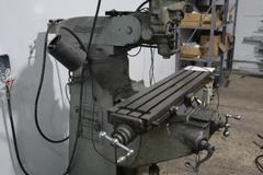 Bridgeport 1J Vertical Milling Machine, Variable Speed Power Table Feed, 2-Axis DRO
