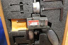Brown & Sharpe Depth Micrometer 0"-6" & Starrett Pistol Grip Groove Gage W/ Attachments