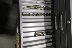 Huot 4 Drawer Metric Drill Storage Cabinet, with Assorted Drills and Tooling